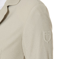 Veste de concours perforée femme 4 boutons Equestro Oxford tan Rose