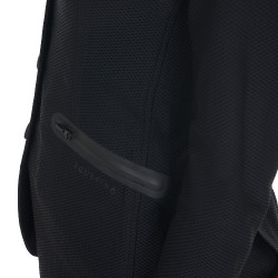 Veste de concours perforée femme 4 boutons Equestro Noir Veste de concours perforée femme 4 boutons Equestro Noir