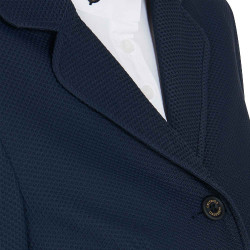 Veste de concours perforée femme 4 boutons Equestro Marine Bleu marine Veste de concours perforée femme 4 boutons Equestro Marine Bleu marine