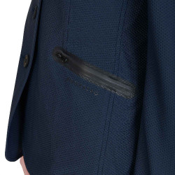 Veste de concours perforée femme 4 boutons Equestro Marine Bleu marine Veste de concours perforée femme 4 boutons Equestro Marine Bleu marine
