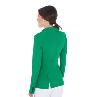 Veste de concours perforée femme 3 boutons Equestro Beige