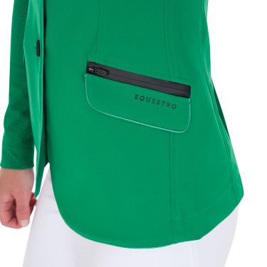 Veste de concours perforée femme 3 boutons Equestro Veste de concours perforée femme 3 boutons Equestro