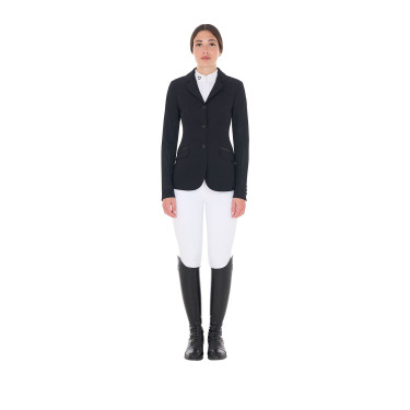 Veste de concours perforée femme 3 boutons Equestro Veste de concours perforée femme 3 boutons Equestro