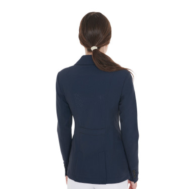 Veste de concours perforée femme 3 boutons Equestro Veste de concours perforée femme 3 boutons Equestro