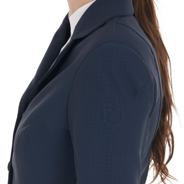 Veste de concours perforée femme 3 boutons Equestro Veste de concours perforée femme 3 boutons Equestro