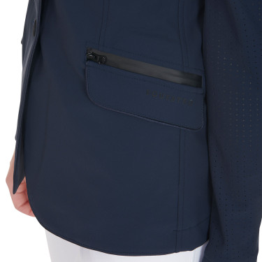 Veste de concours perforée femme 3 boutons Equestro Veste de concours perforée femme 3 boutons Equestro
