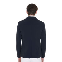 Veste de concours homme avec logo brodé contrasté Equestro Marine Bleu marine Veste de concours homme avec logo brodé contrasté Equestro Marine Bleu marine