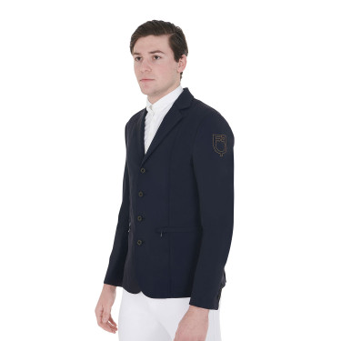 Veste de concours homme avec logo brodé contrasté Equestro Veste de concours homme avec logo brodé contrasté Equestro