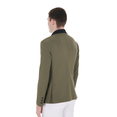 Veste de concours homme 3 boutons Elegance Equestro Vert lierre Veste de concours homme 3 boutons Elegance Equestro Vert lierre