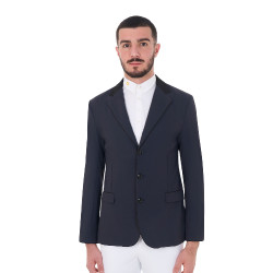 Veste de concours homme 3 boutons Elegance Equestro Marine blazer Bleu marine Veste de concours homme 3 boutons Elegance Equestro Marine blazer Bleu marine