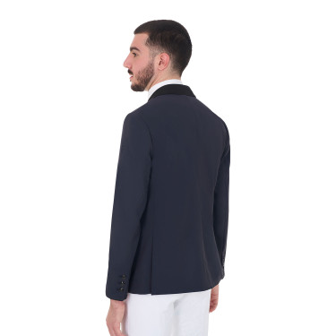 Veste de concours homme 3 boutons Elegance Equestro Marine blazer Bleu marine Veste de concours homme 3 boutons Elegance Equestro Marine blazer Bleu marine