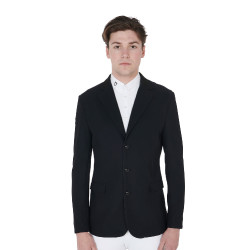 Veste de concours homme 3 boutons Elegance Equestro Noir Veste de concours homme 3 boutons Elegance Equestro Noir