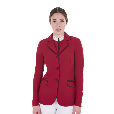 Veste de concours femme en tissu technique stretch Equestro Veste de concours femme en tissu technique stretch Equestro