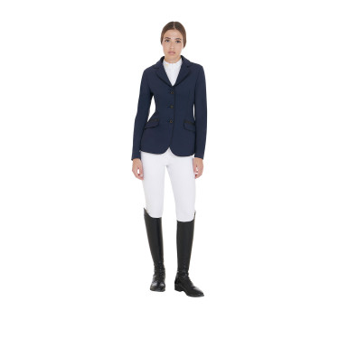 Veste de concours femme en tissu technique stretch Equestro Veste de concours femme en tissu technique stretch Equestro