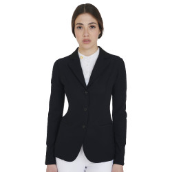 Veste de concours à 3 boutons femme Elegance Equestro Noir