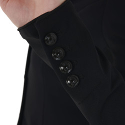 Veste de concours à 3 boutons femme Elegance Equestro Noir