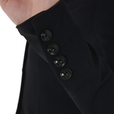 Veste de concours à 3 boutons femme Elegance Equestro Noir