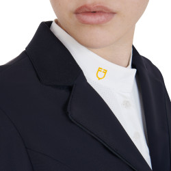 Veste de concours à 3 boutons femme Elegance Equestro Marine Bleu marine