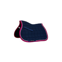 Zadeldekje pony White Trim Equestro Marine / fuchsia Blauw Zadeldekje pony White Trim Equestro Marine / fuchsia Blauw