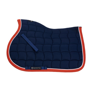Tapis de selle poney White Trim Equestro Marine / rouge Bleu Tapis de selle poney White Trim Equestro Marine / rouge Bleu