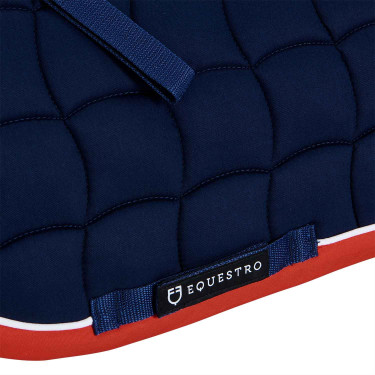 Tapis de selle poney White Trim Equestro Marine / rouge Bleu Tapis de selle poney White Trim Equestro Marine / rouge Bleu