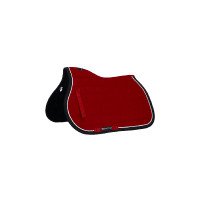 Tapis de selle poney White Trim Equestro Rouge / noir
