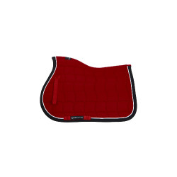 Tapis de selle poney White Trim Equestro Rouge / noir