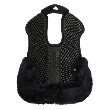 Schokdemper SP WFS suède schapenvacht Acavallo Zwart / zwart