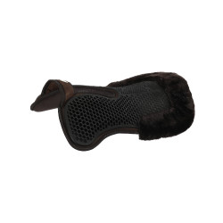 Amortisseur suede arrière mouton et avant en gel Acavallo Marron / marron