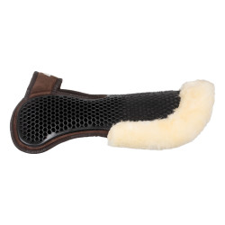 Schokdemper achter van suède met schapenvacht en voor van gel Acavallo Bruin / naturel Schokdemper achter van suède met schapenvacht en voor van gel Acavallo Bruin / naturel