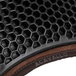 Schokdemper achter van suède met schapenvacht en voor van gel Acavallo Bruin / naturel Schokdemper achter van suède met schapenvacht en voor van gel Acavallo Bruin / naturel