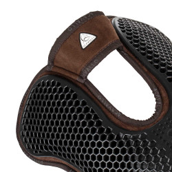 Schokdemper achter van suède met schapenvacht en voor van gel Acavallo Bruin / naturel Schokdemper achter van suède met schapenvacht en voor van gel Acavallo Bruin / naturel