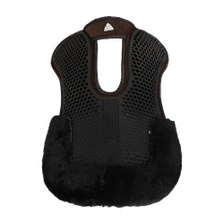 Schokdemper achter van suède met schapenvacht en voor van gel Acavallo Bruin / zwart Schokdemper achter van suède met schapenvacht en voor van gel Acavallo Bruin / zwart