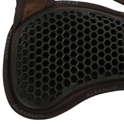 Schokdemper achter van suède met schapenvacht en voor van gel Acavallo Bruin / zwart Schokdemper achter van suède met schapenvacht en voor van gel Acavallo Bruin / zwart