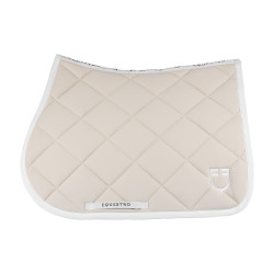 Tapis de selle obstacle en tissu technique White Line Edition Equestro Beige