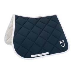 Tapis de selle obstacle en tissu technique White Line Edition Equestro Marine