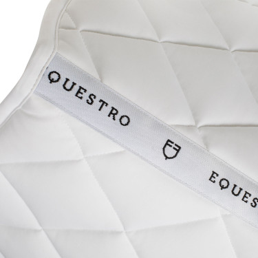 Zadeldekje springen van technische stof White Line Edition Equestro Wit