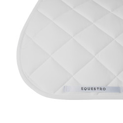 Tapis de selle obstacle en tissu technique White Line Edition Equestro Blanc