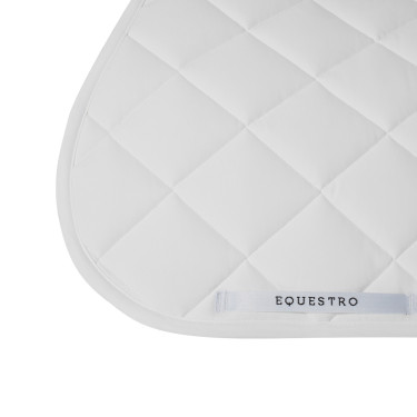 Zadeldekje springen van technische stof White Line Edition Equestro Wit
