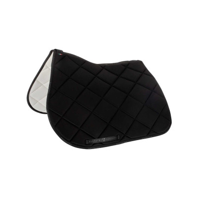 Tapis de selle obstacle en tissu technique respirant GP Equestro Noir / noir