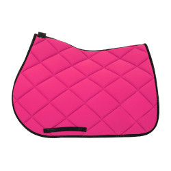 Zadeldekje springen in ademende technische stof GP Equestro Fuchsia / zwart Roze