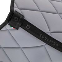Tapis de selle obstacle en tissu technique respirant GP Equestro Gris / noir