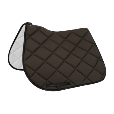 Tapis de selle obstacle en tissu technique respirant GP Equestro Vert militaire / noir