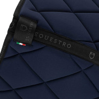 Tapis de selle obstacle en tissu technique respirant GP Equestro Marine / noir Bleu