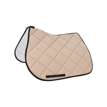 Tapis de selle obstacle en tissu technique respirant GP Equestro Sable / noir Jaune