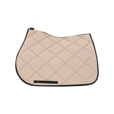 Tapis de selle obstacle en tissu technique respirant GP Equestro Sable / noir Jaune