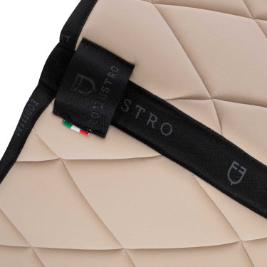 Tapis de selle obstacle en tissu technique respirant GP Equestro Sable / noir Jaune