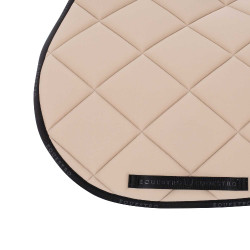 Tapis de selle obstacle en tissu technique respirant GP Equestro Sable / noir Jaune