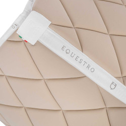 Tapis de selle obstacle en tissu technique respirant GP Equestro Sable / blanc Beige