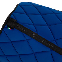 Tapis de selle obstacle en tissu technique respirant GP Equestro Pétrol / noir Bleu